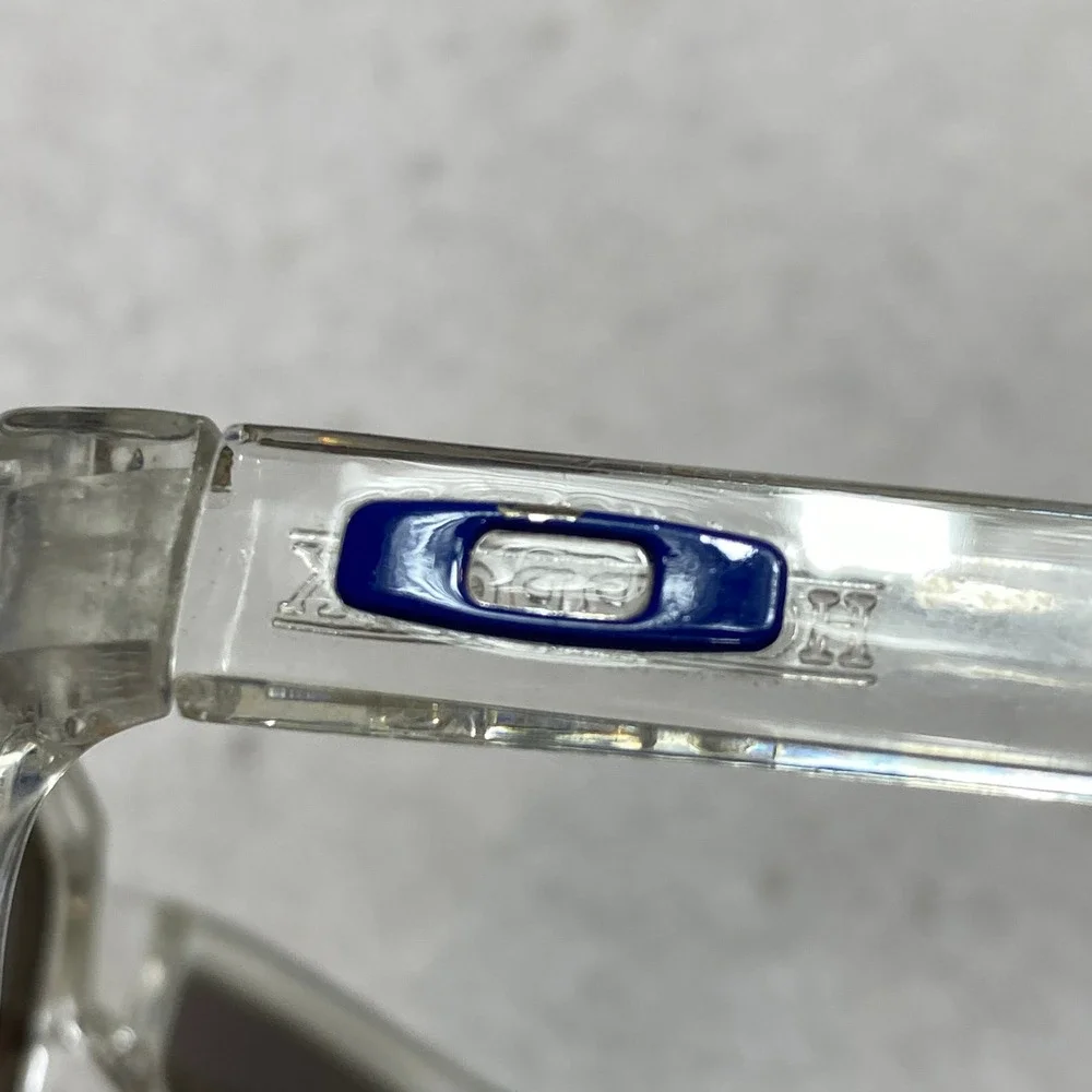 Oakley Holbrook Sunglasses Mens One Size Clear Blue Mirror Lens Square Frame